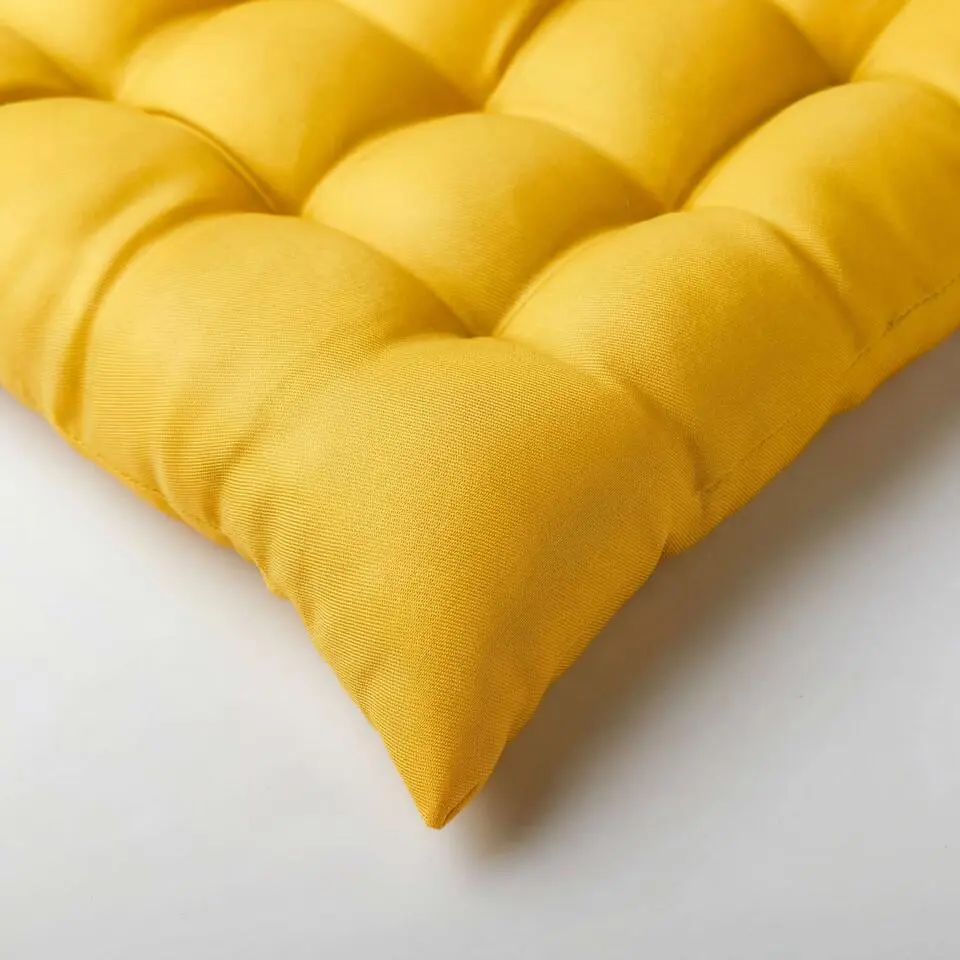SONNY - stoelkussen 40x40 cm - outdoor - Quince - geel