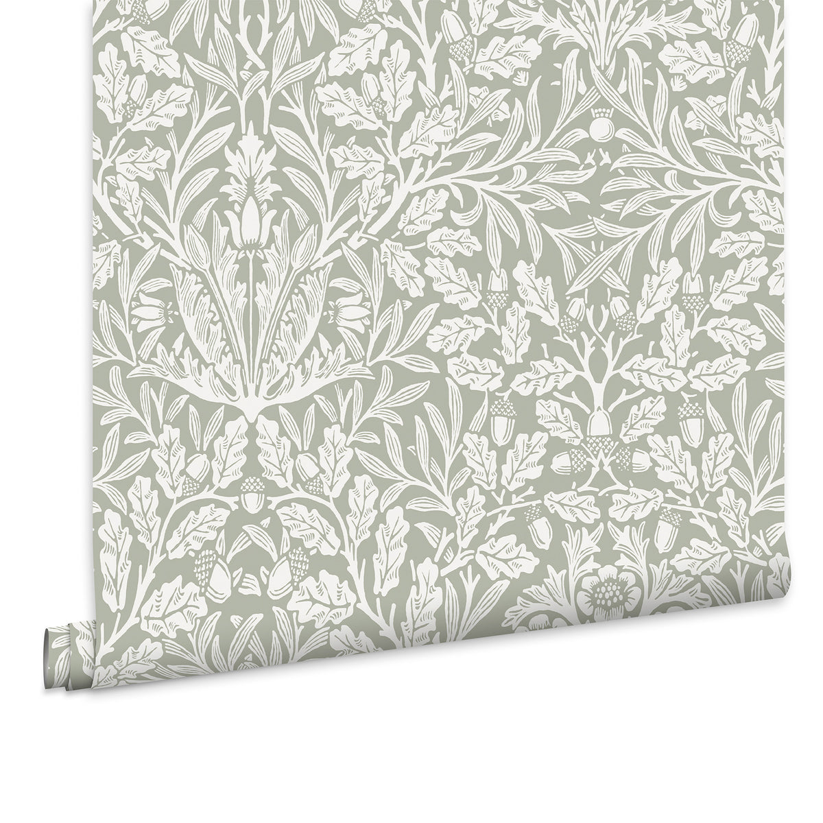 William Morris at Home Vliesbehang - Acorn Sage - 1000x52