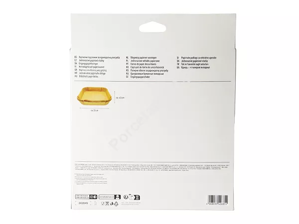 Wkłady papierowe do airfryer 20 cm (50 szt.) Fackelmann - Kwadratowe 11.42685