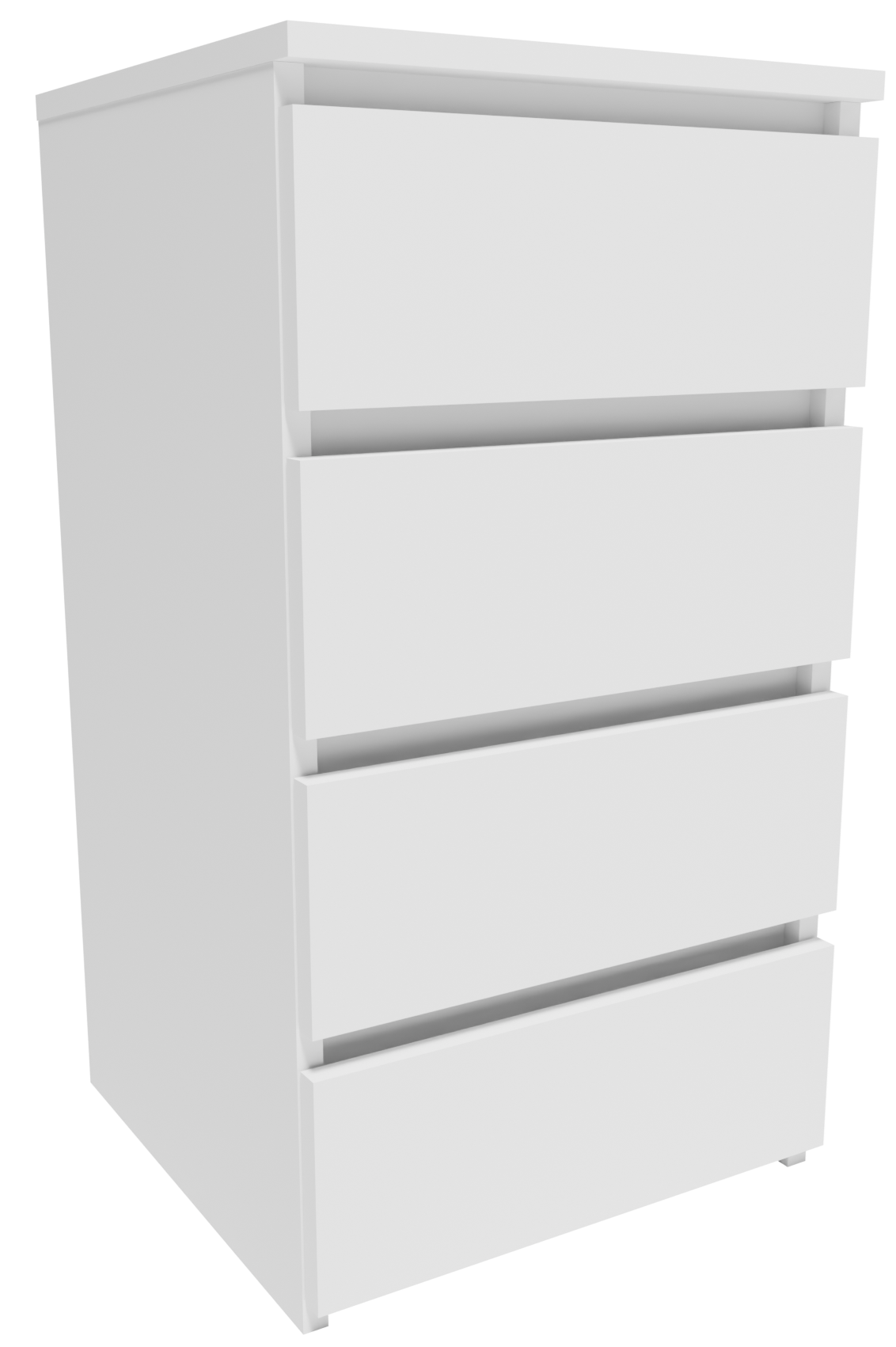 Komoda CL440BIA biały 40cm mała szafka szuflady na ubrania zabawki książki