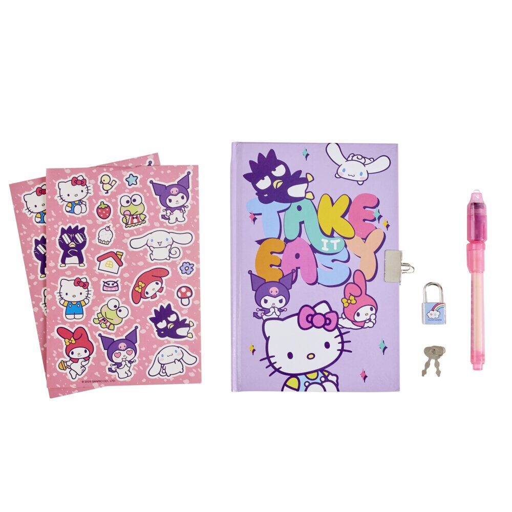Journal intime Hello Kitty avec stylo encre magique 22x22,5cm