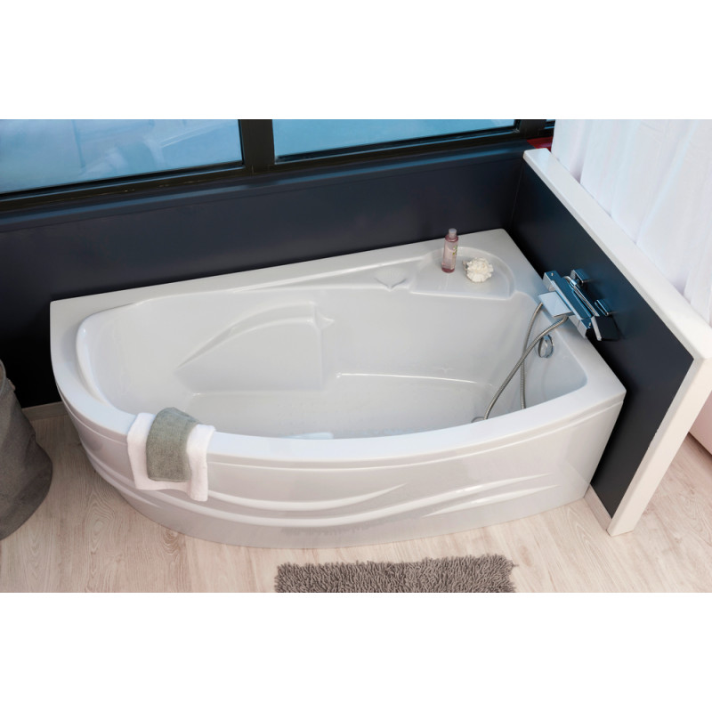 Baignoire asymétrique Fany droite 160 x 90 cm ONDÉE