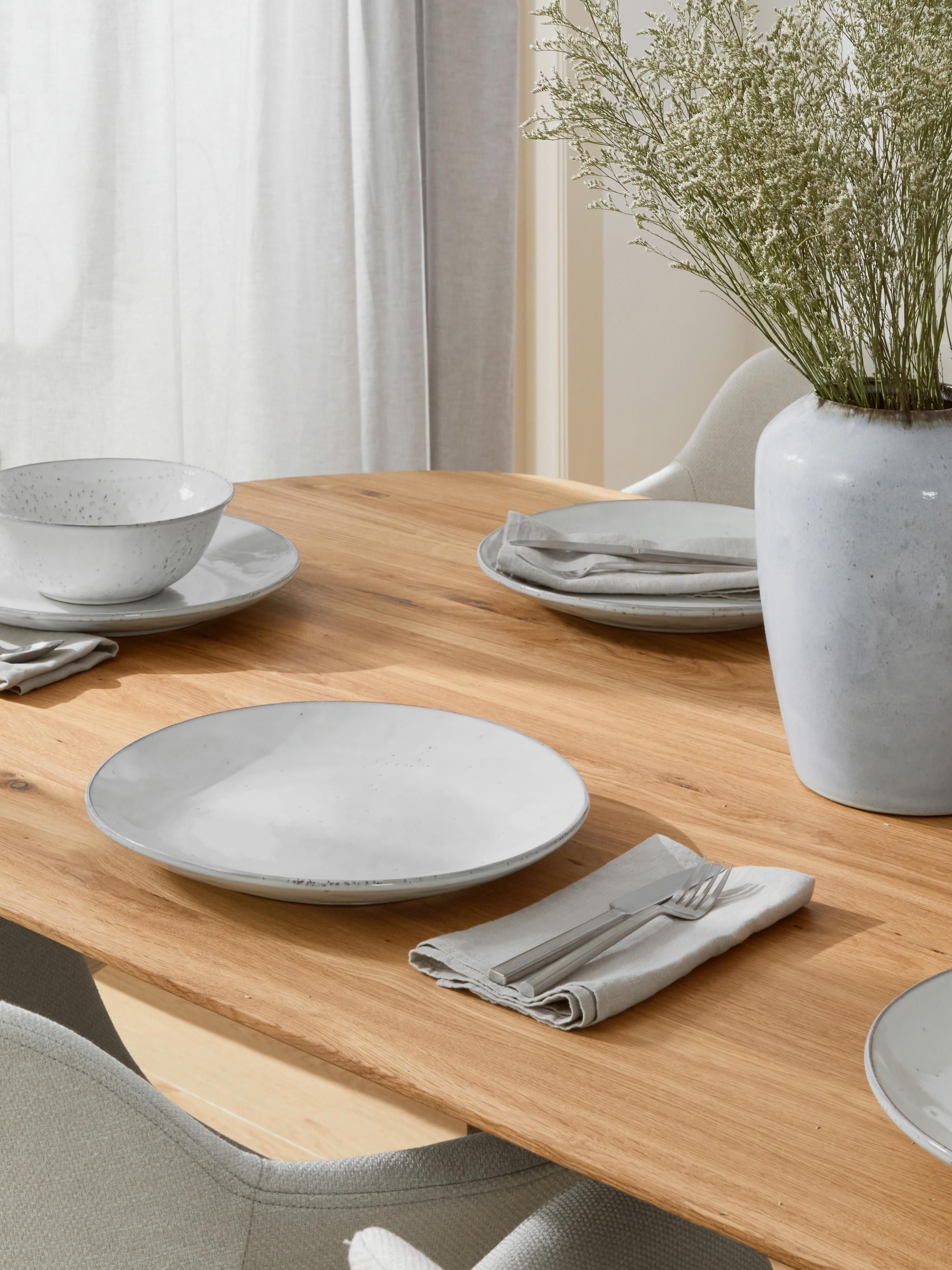 Handgemachte Platzteller Nordic Sand, 4er-Set