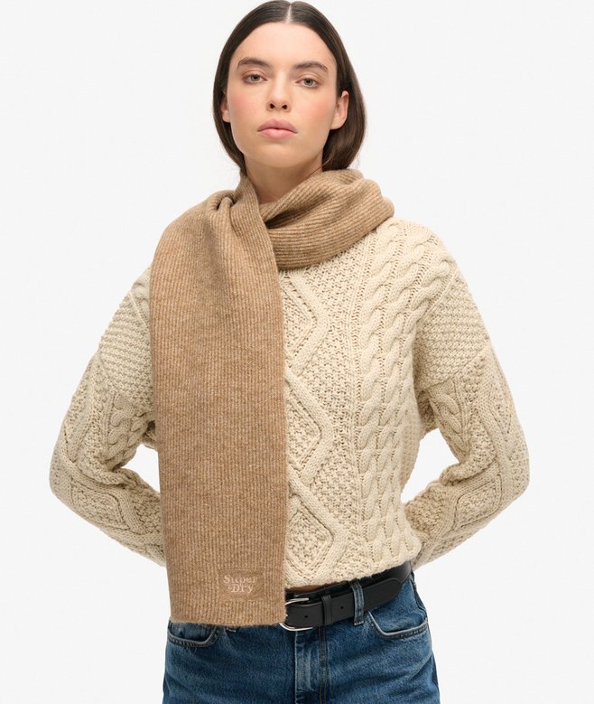 Soft Rib Knit Scarf
