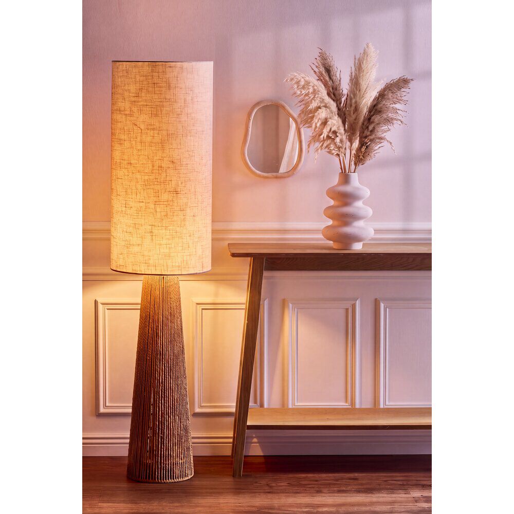 Vase en céramique blanc design courbe
