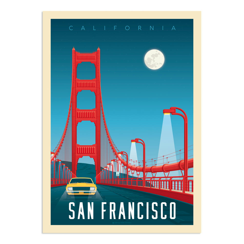 - Affiche San Francisco Golden Gate  30x40 cm
