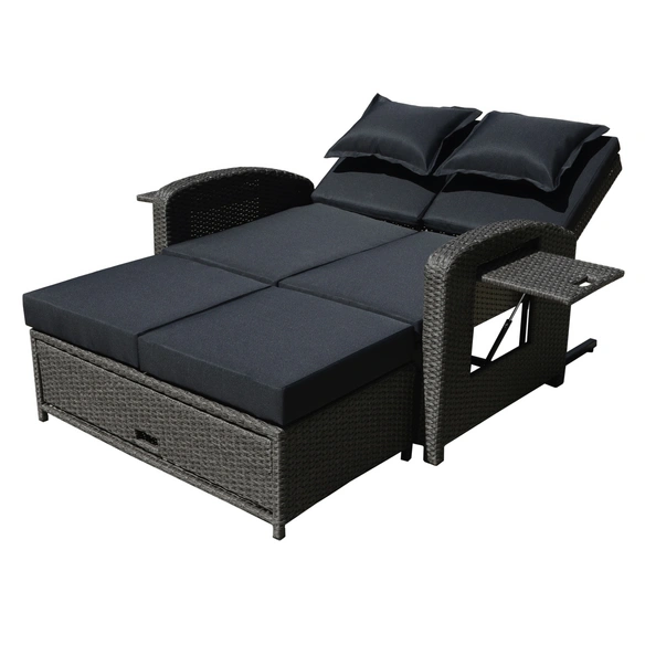 Gartensofa »NIZZA«, Stahl, inkl. Auflagen, BxHxT: 117 x 93 x 74 cm