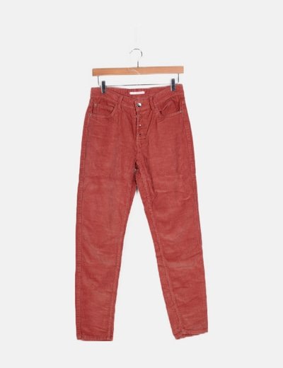 Camaïeu slacks straight Corduroy
