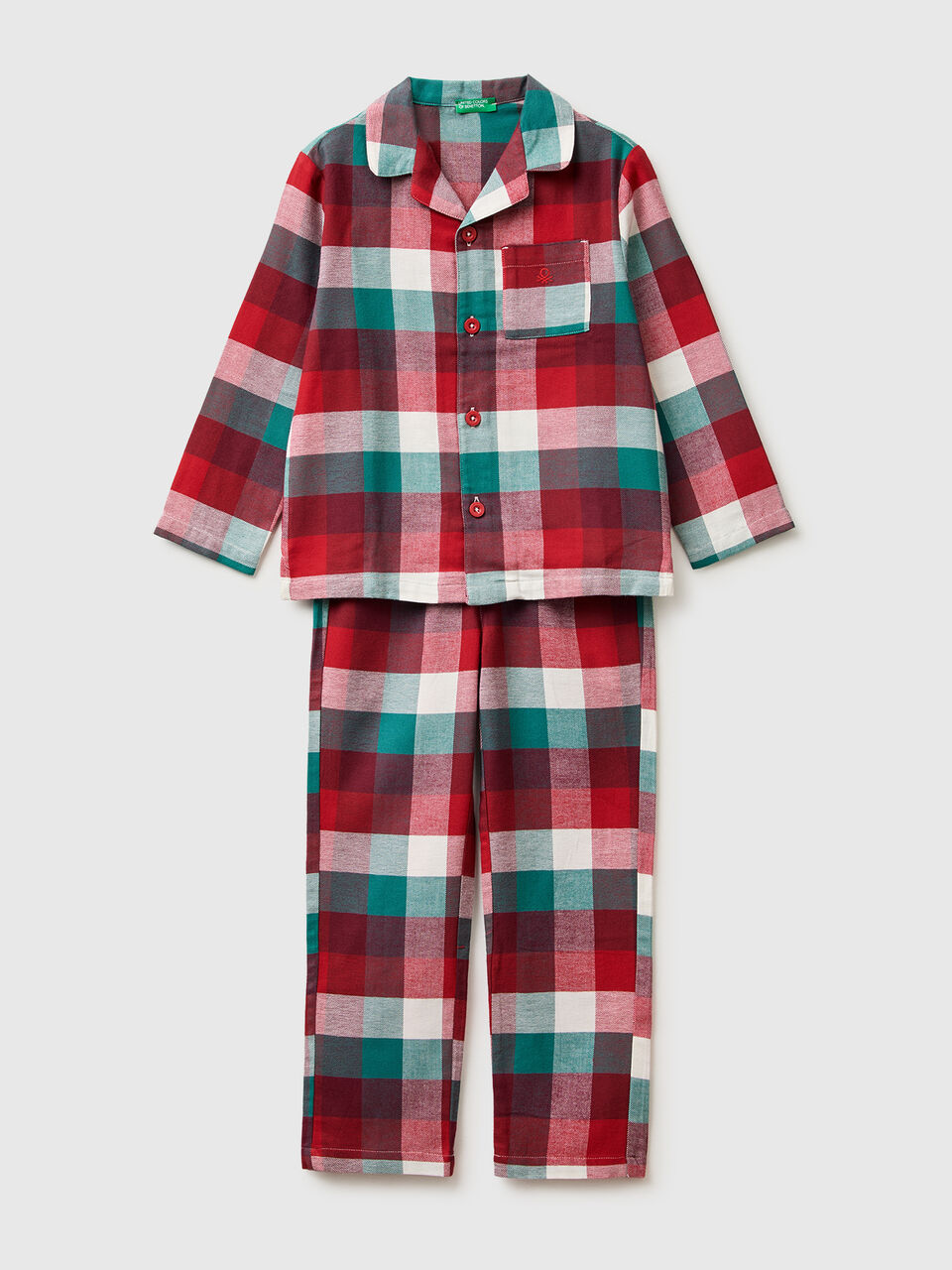 Flannel tartan pyjamas