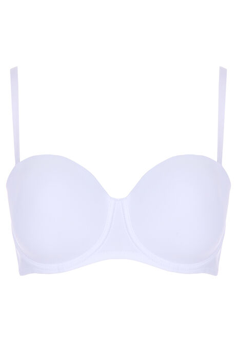 Womens White Multi-way Bra