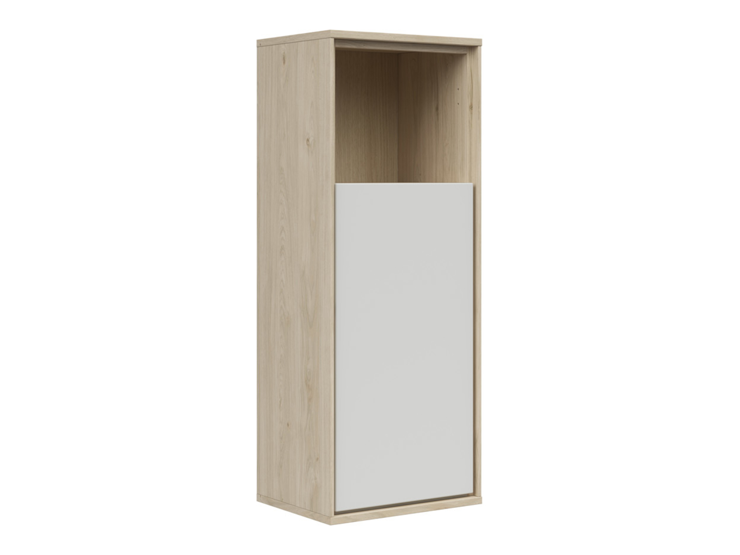 Szafka wisząca Ema 36 cm z drzwiami i półką orzech jackson hickory/jasny szary