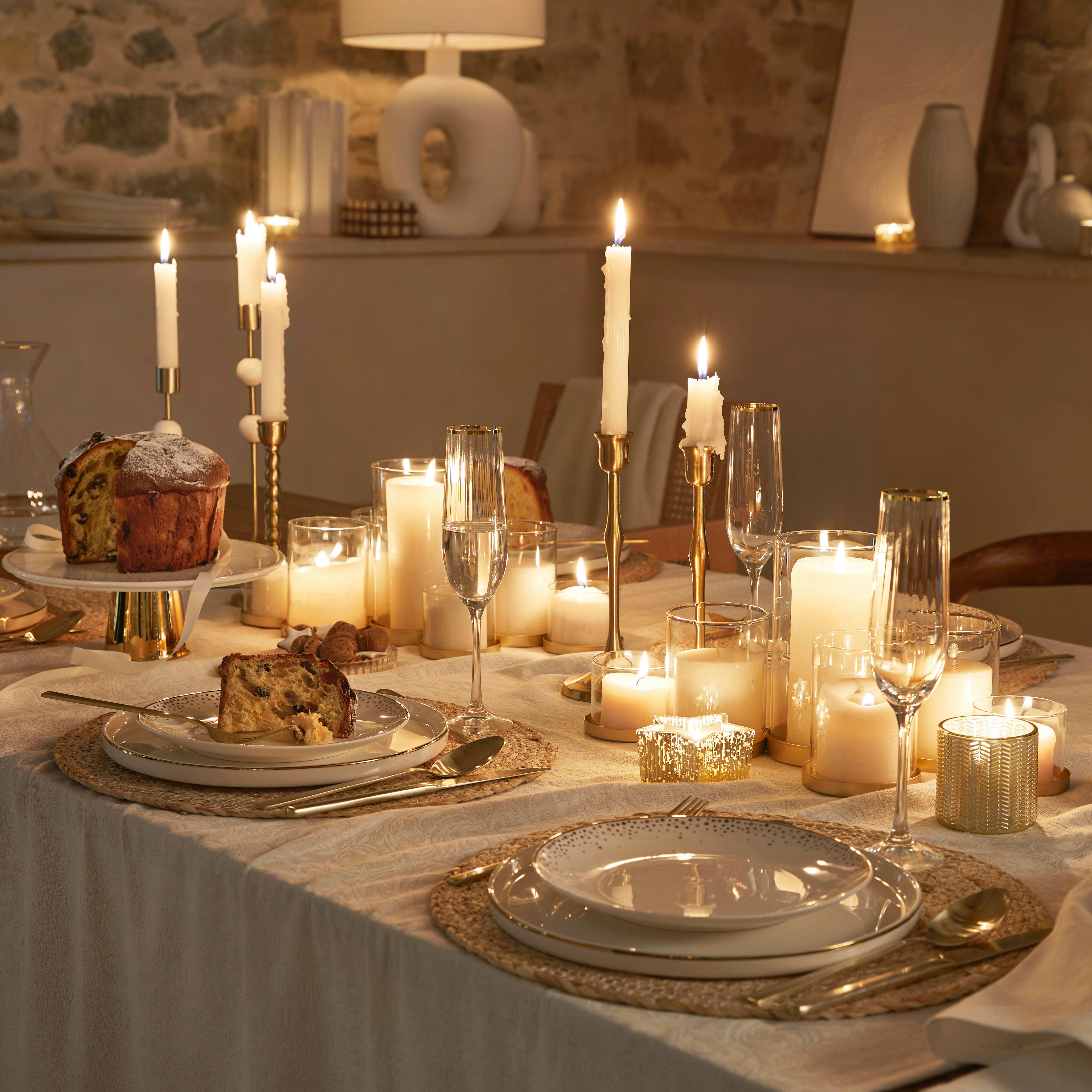 MELINE - Nappe en coton beige 150x250