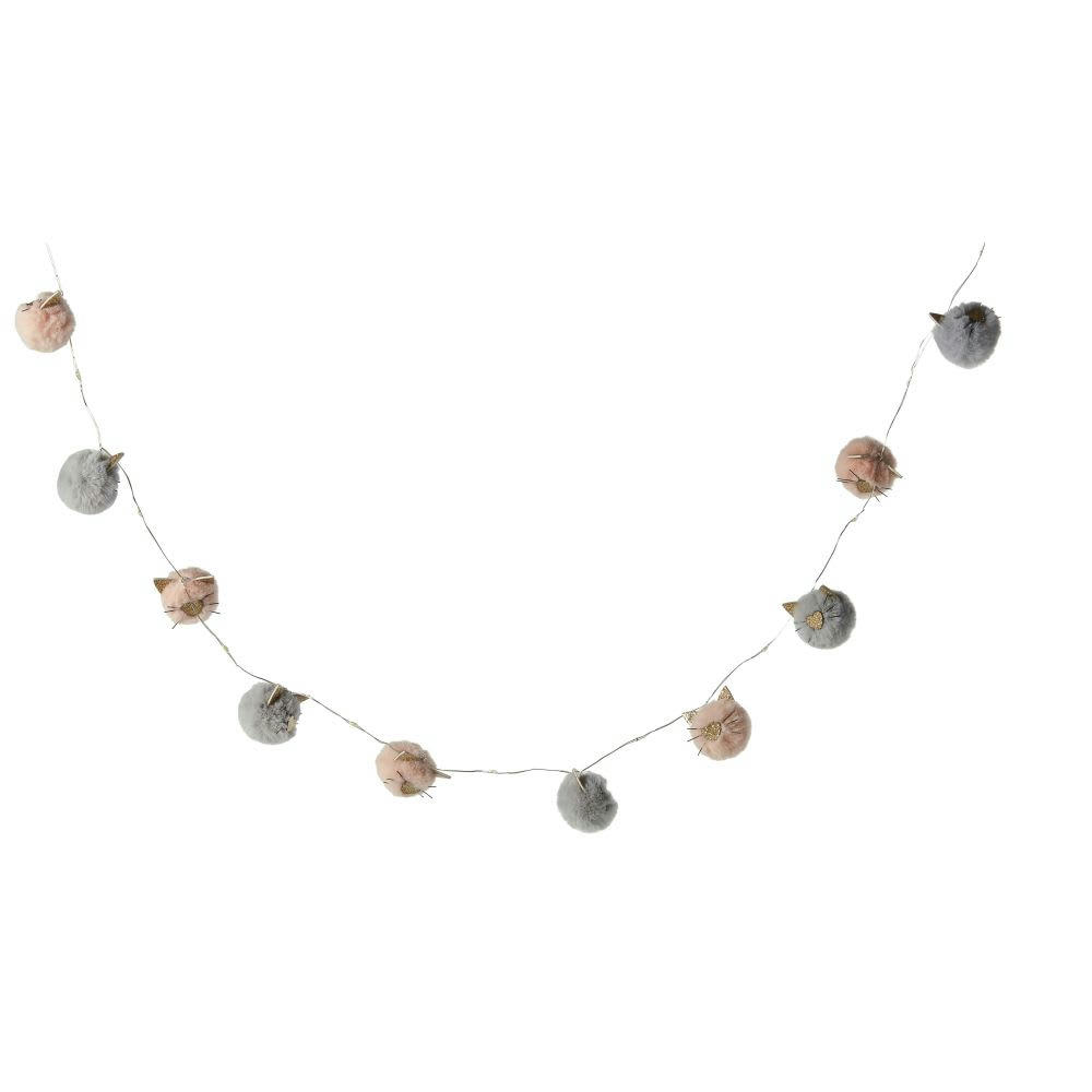 LILA - Guirlande lumineuse 10 LED chats multicolores L133