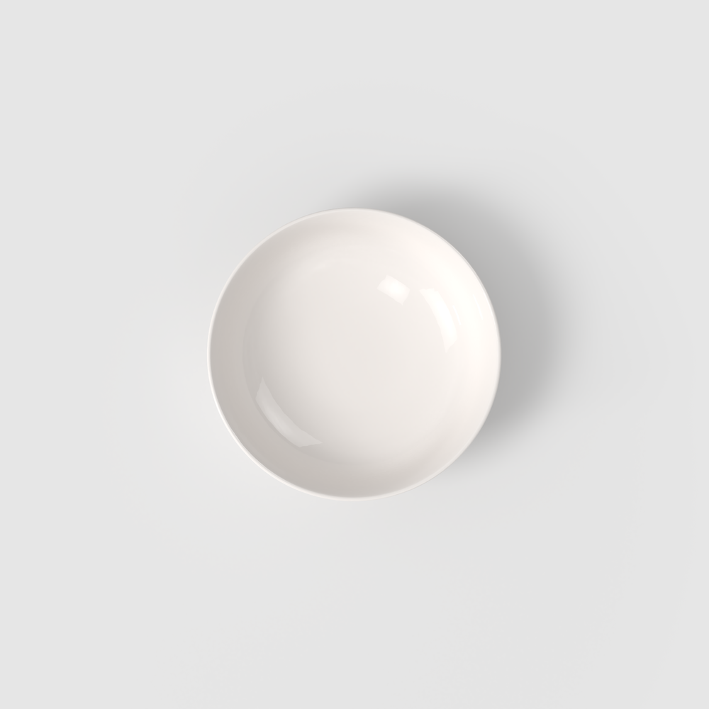 For Me Serving Bowl - White, 16.6 oz, Premium Porcelain