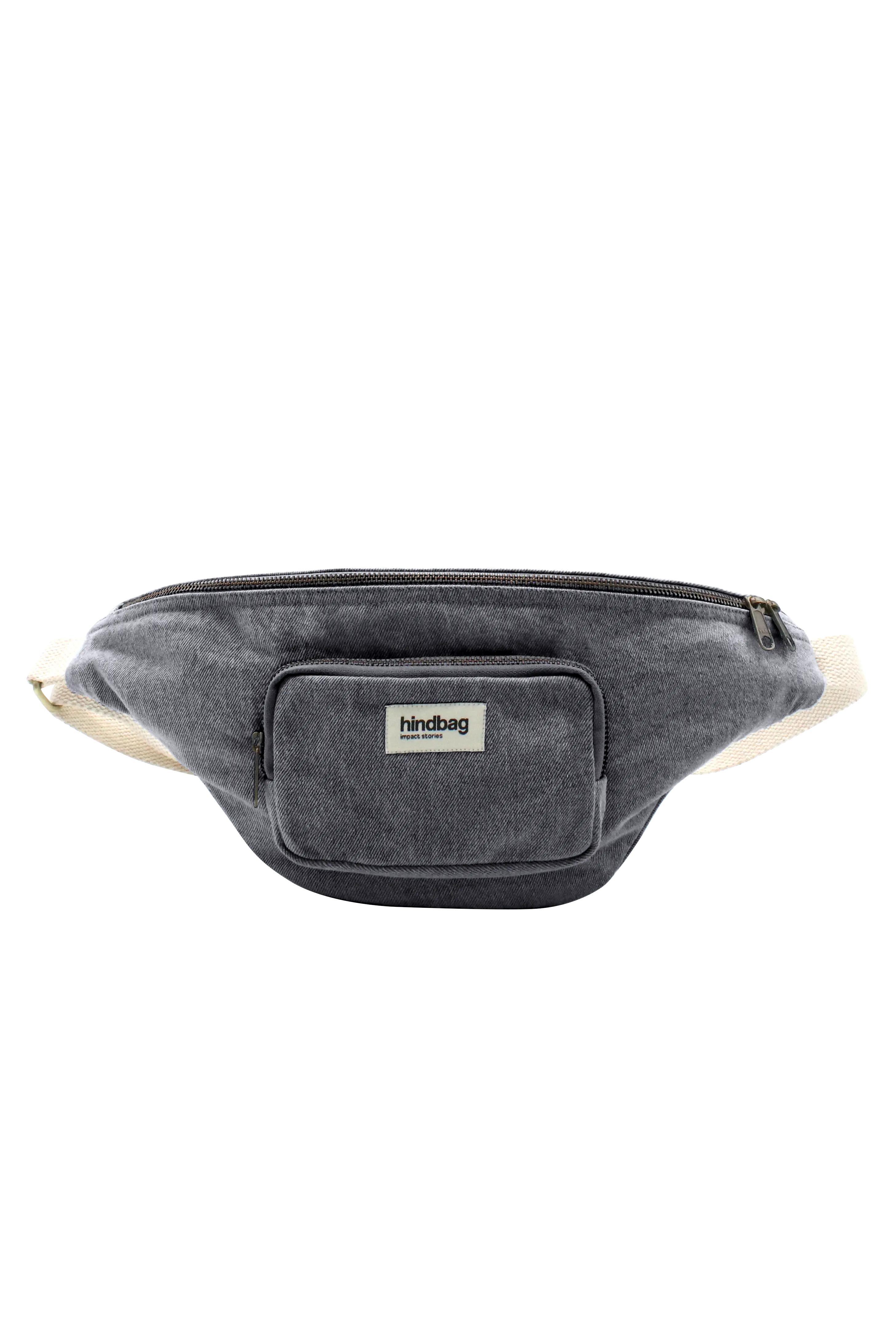 Sac banane XL Sofia Denim Gris