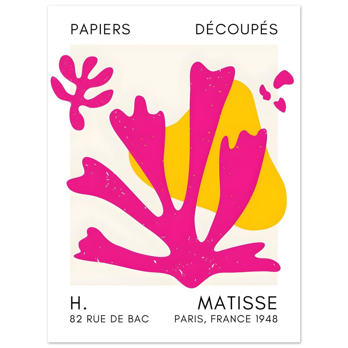 Artfulprints Poster Matisse – Abstract bloom pink  - 30x40 cm - Roze