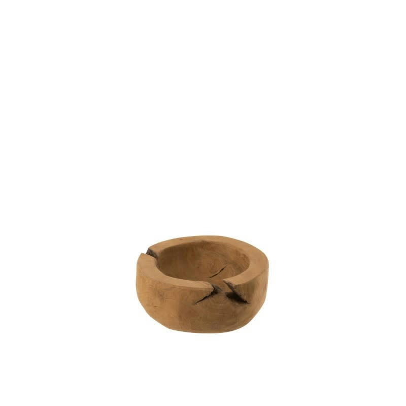 TEK - Plat rond en tek naturel D19,5cm
