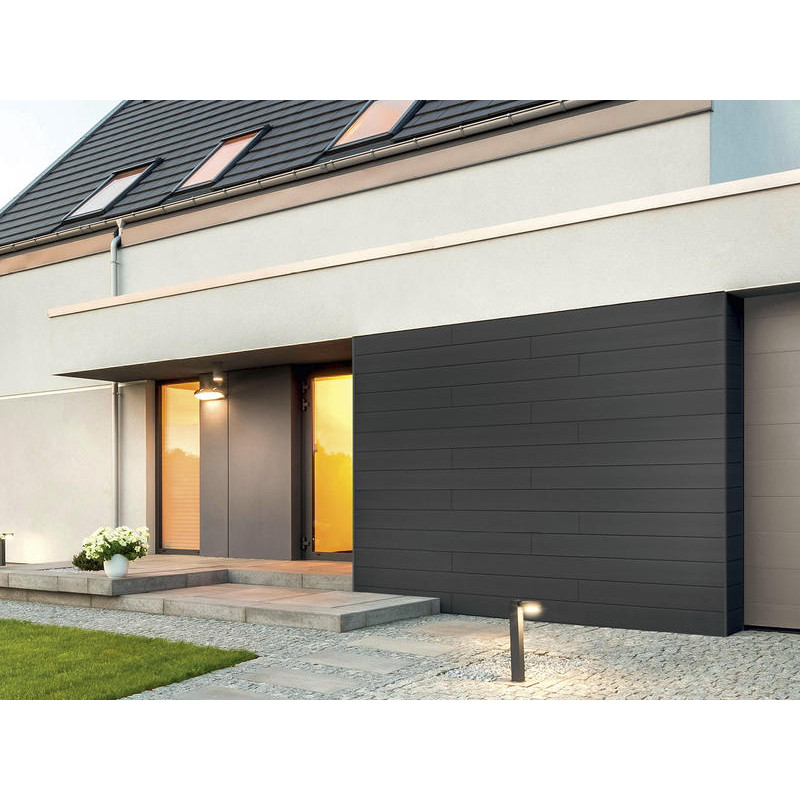 Lambris extérieur anthracite en PVC 240 x 18,5 x 0,6 cm 6 pièces DUMACLIN