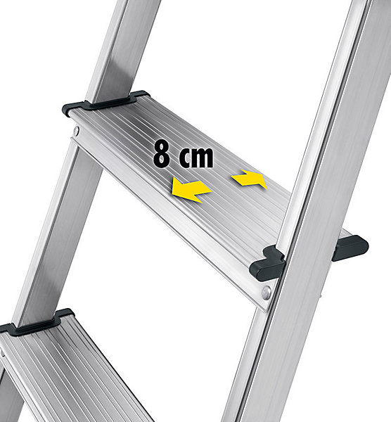Escabeau domestique pliable en aluminium 7 marches ultra léger Hailo L40
