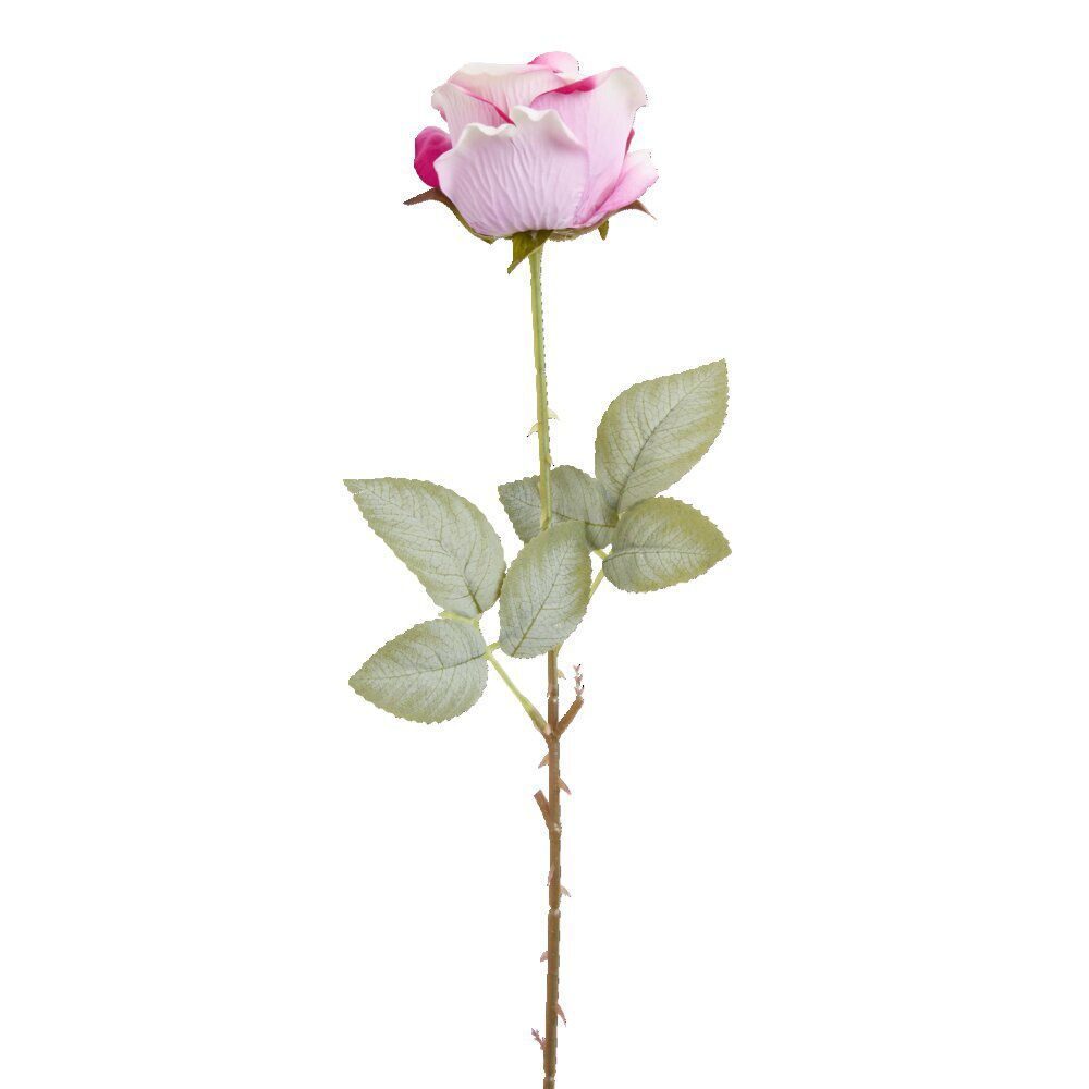 Fleur artificielle rose couleur rose H63cm