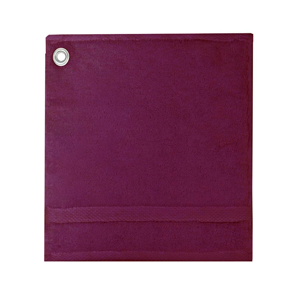 - Carre avec oeillet  pur coton violet 30x30