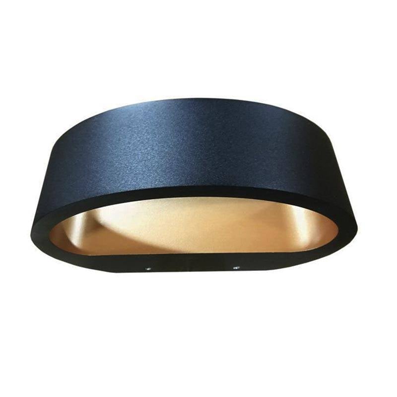 Artdelight wandlamp Sharp - led geïntegreerd – zwart goud