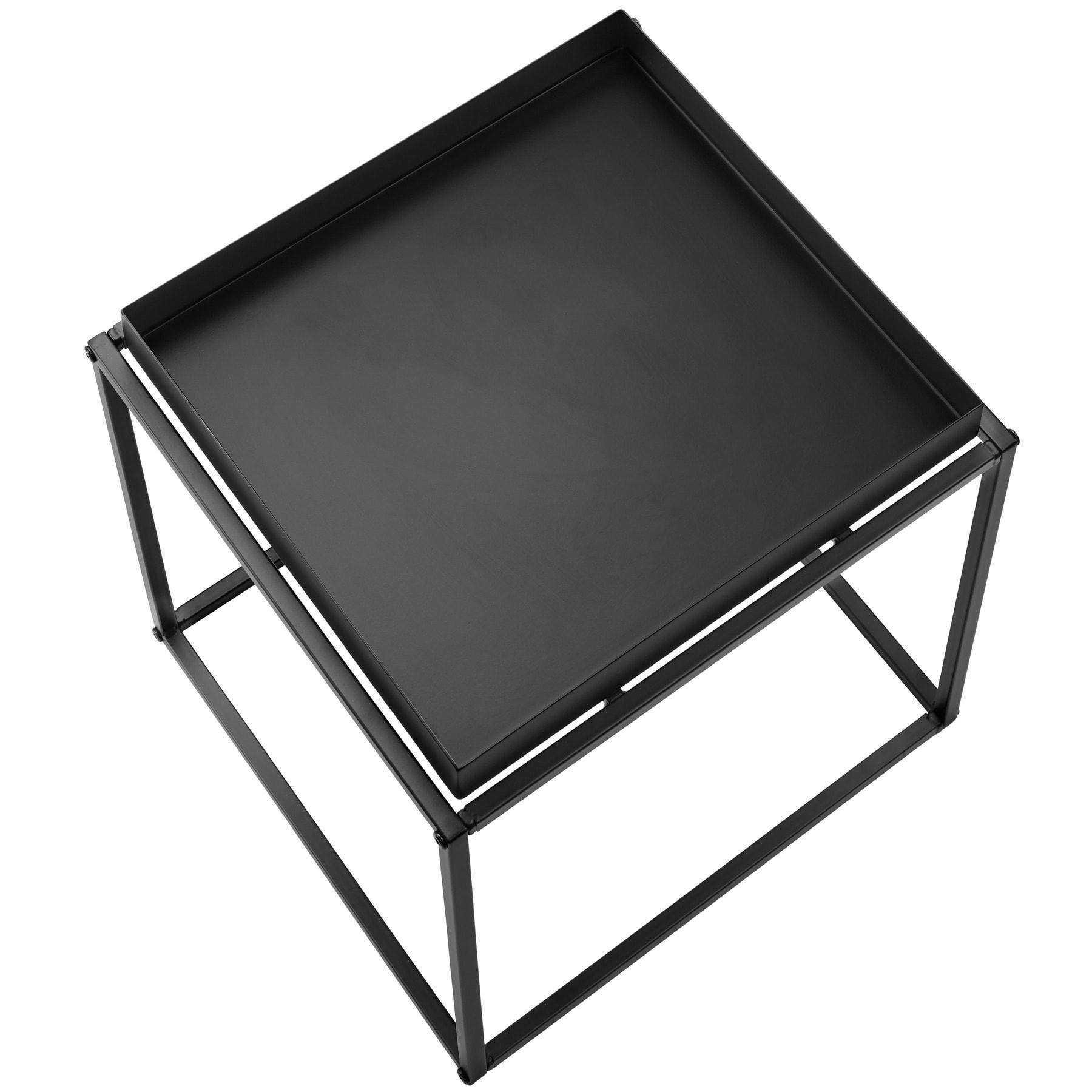 - Table d'appoint en Acier noir