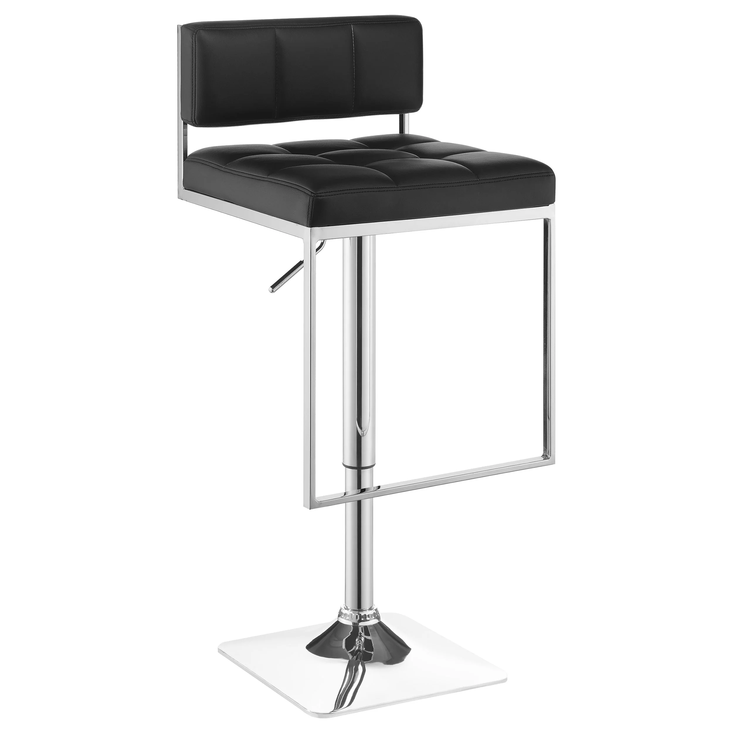 Alameda Adjustable Height Low Back Bar Stool