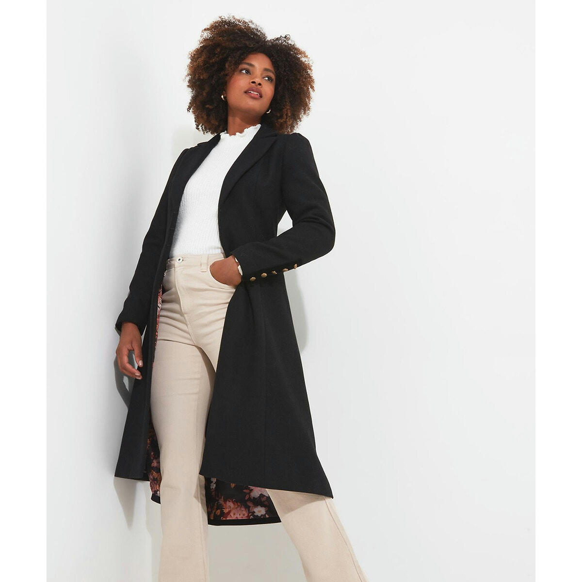 Manteau long évasé
