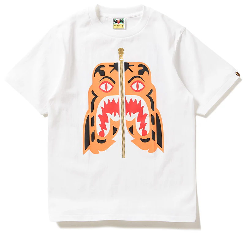 A Bathing Ape Colors Tiger Tee - White
