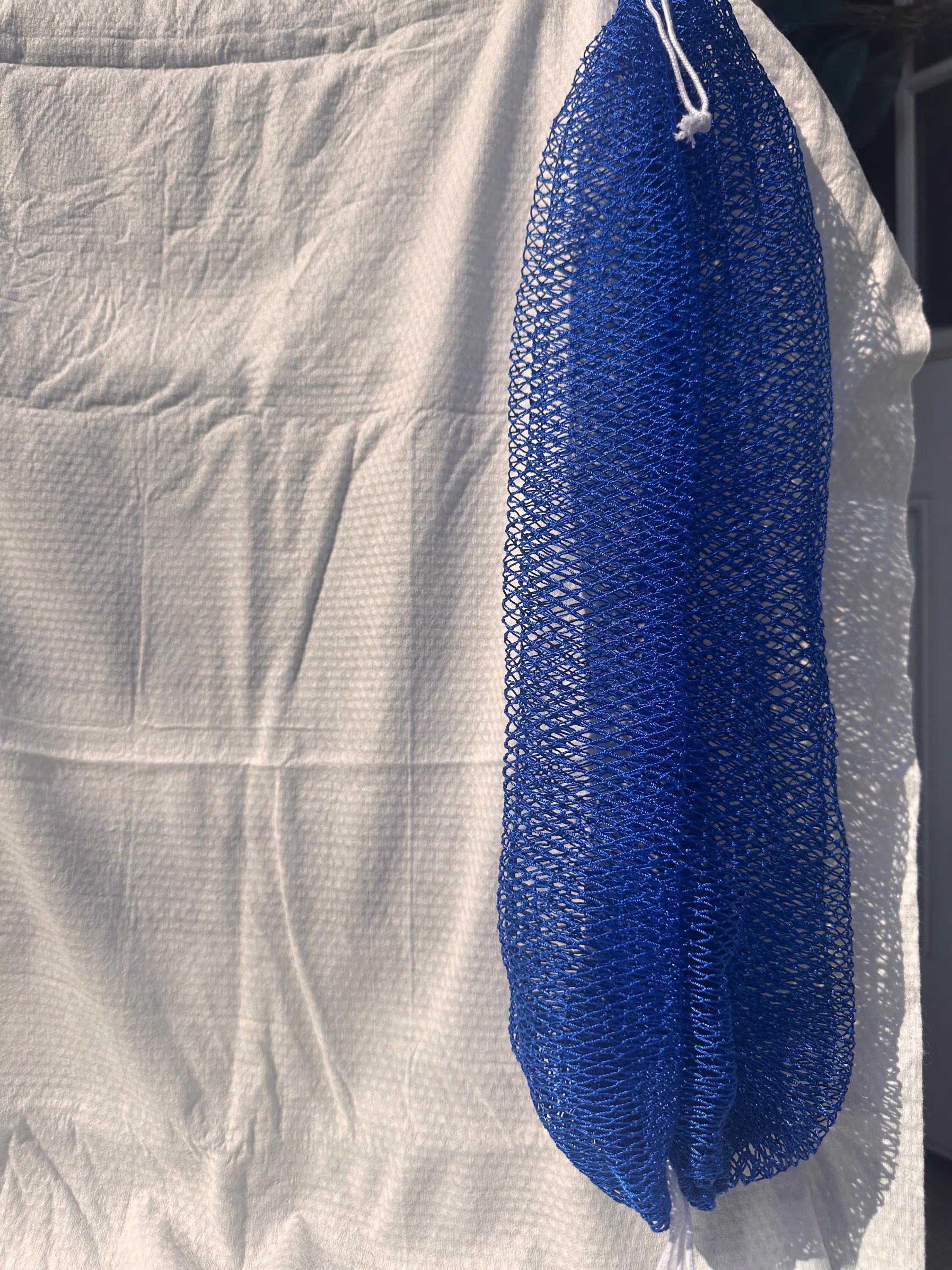 Extra long Ghana African Net Sponge: Exfoliating Bath and Shower Body Scrubber made of nylon