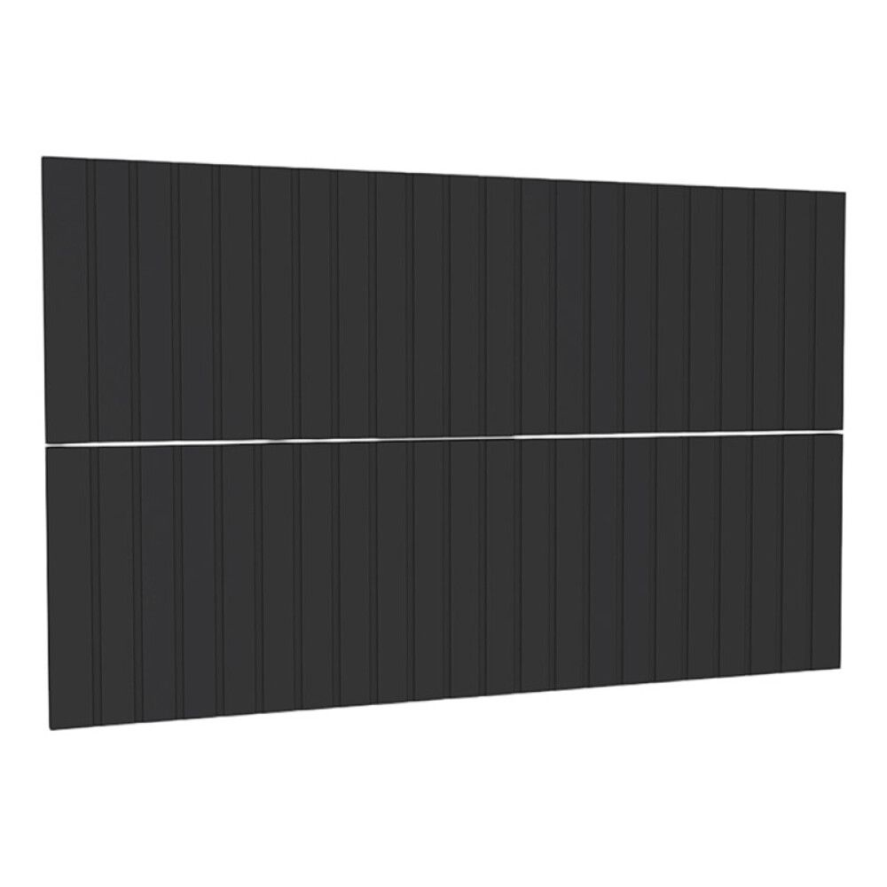 SKUFFEFRONT RIVA FOR SERVANTSKAP AGNES 80CM RILLET SVART MATT 2STK/PK