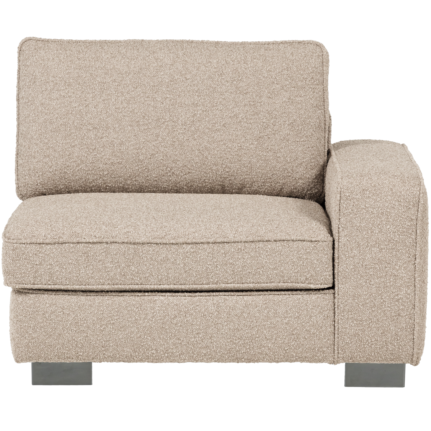 vtwonen element 1-zits met arm rechts Lazy - Bouclé - Naturel