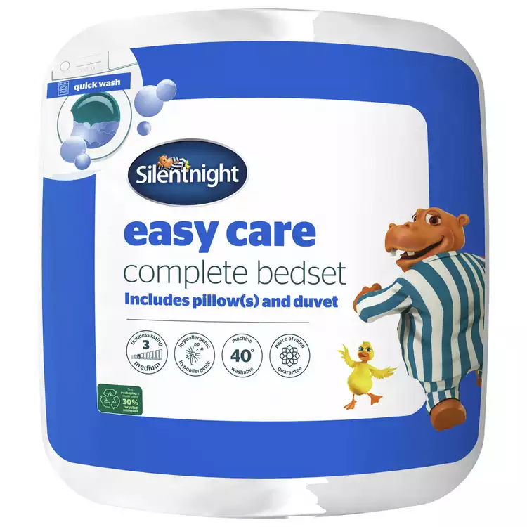 Silentnight Easy Care 10.5 Tog Duvet & 1 Pillow - Single