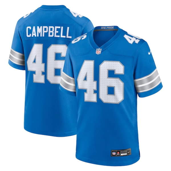 Jack Campbell Detroit Lions Nike Game Jersey - Blue