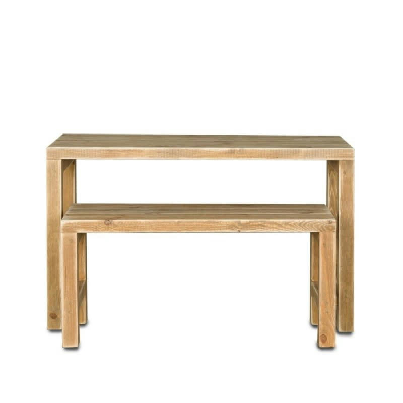 - Table gigogne lot de 2 bois massif