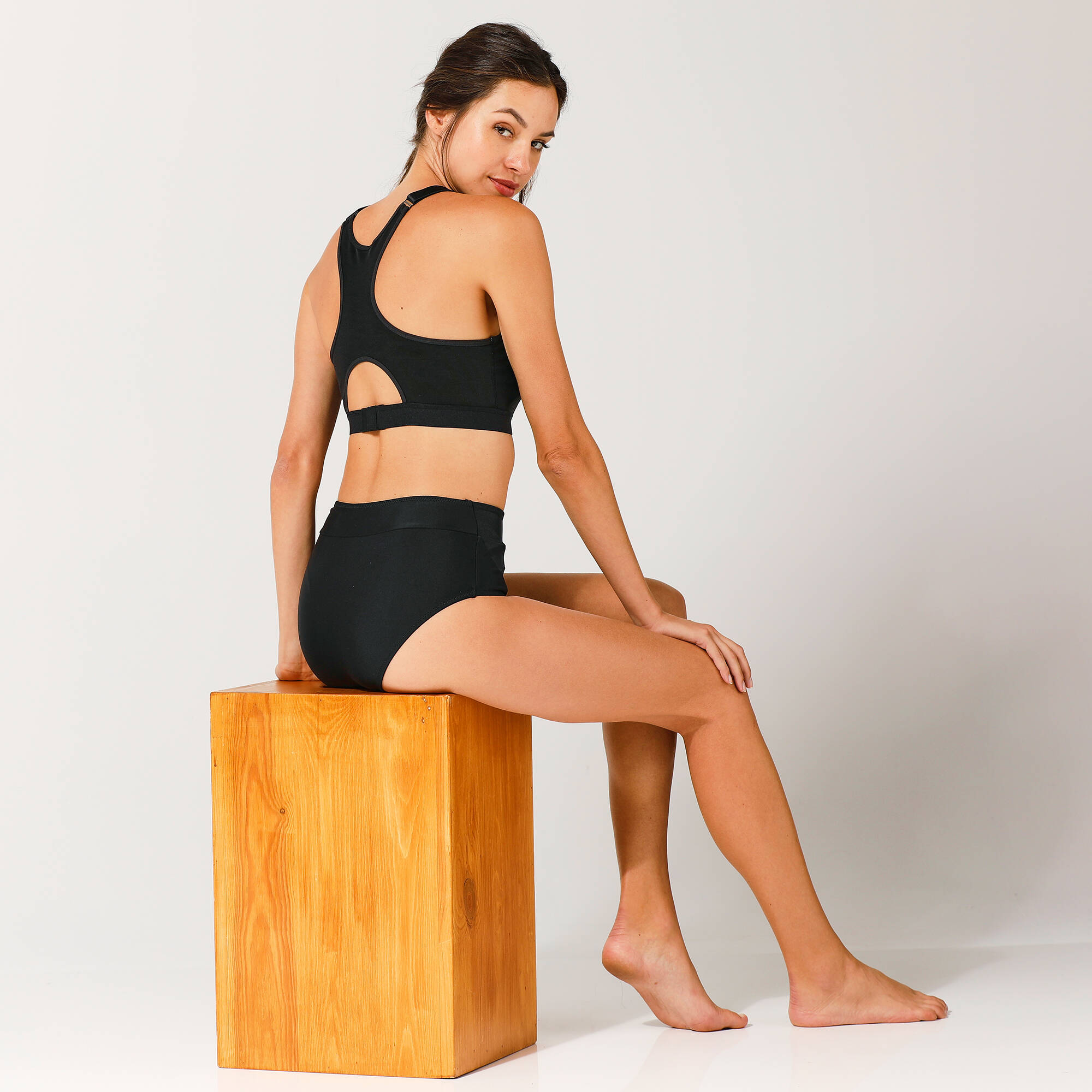 Brassière sport microfibre dos nageur