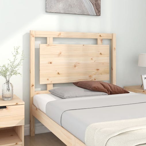 NNEVL Bed Headboard 95.5x4x100 cm Solid Wood Pine