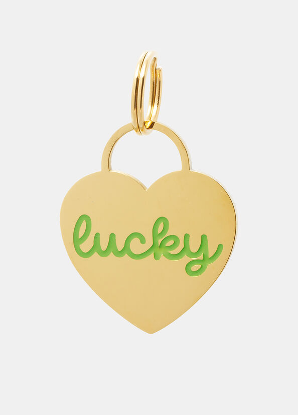 Medagliette cuore stampa Lucky
