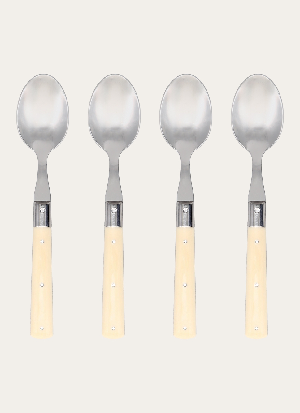 COFFRET DE 4 CUILLERES A SOUPE CREME