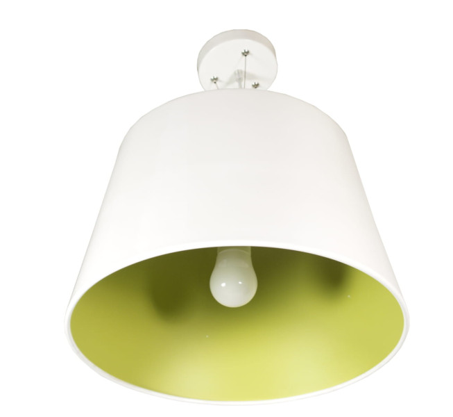 Lampa wisząca biało-zielona ENYO 1xE27x60W wym: 90x40x40 cm Candellux