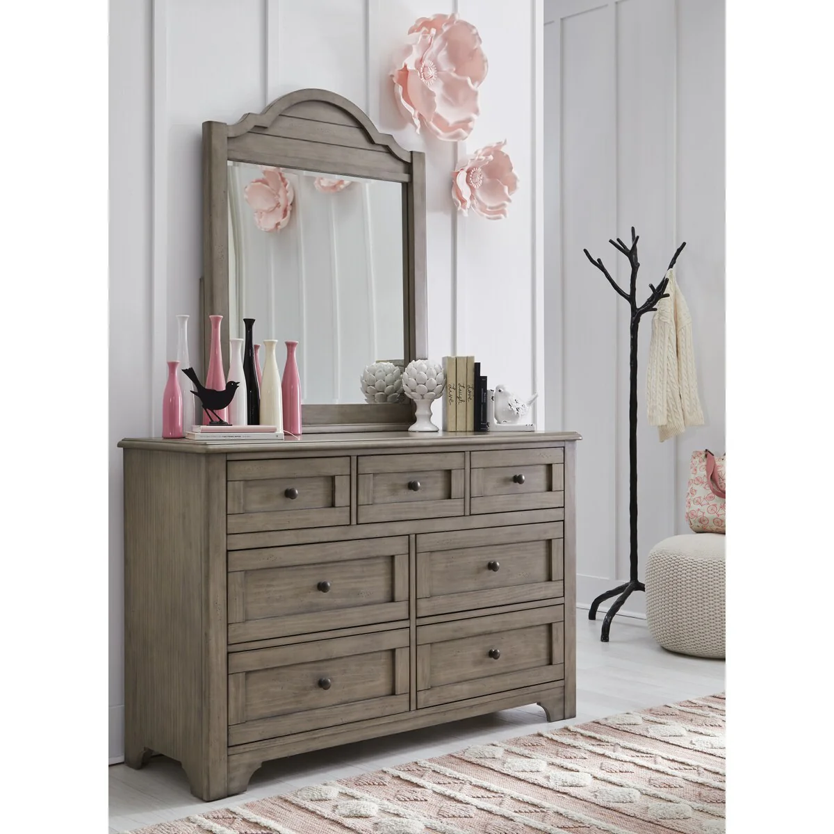 Farm House Seven Drawer Dresser, Old Crate Brown