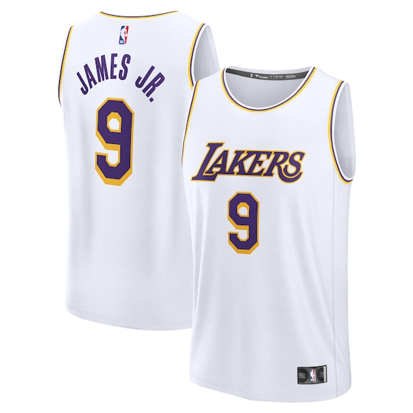 Bronny James Los Angeles Lakers  Fast Break Replica Player Jersey - Association Edition - White