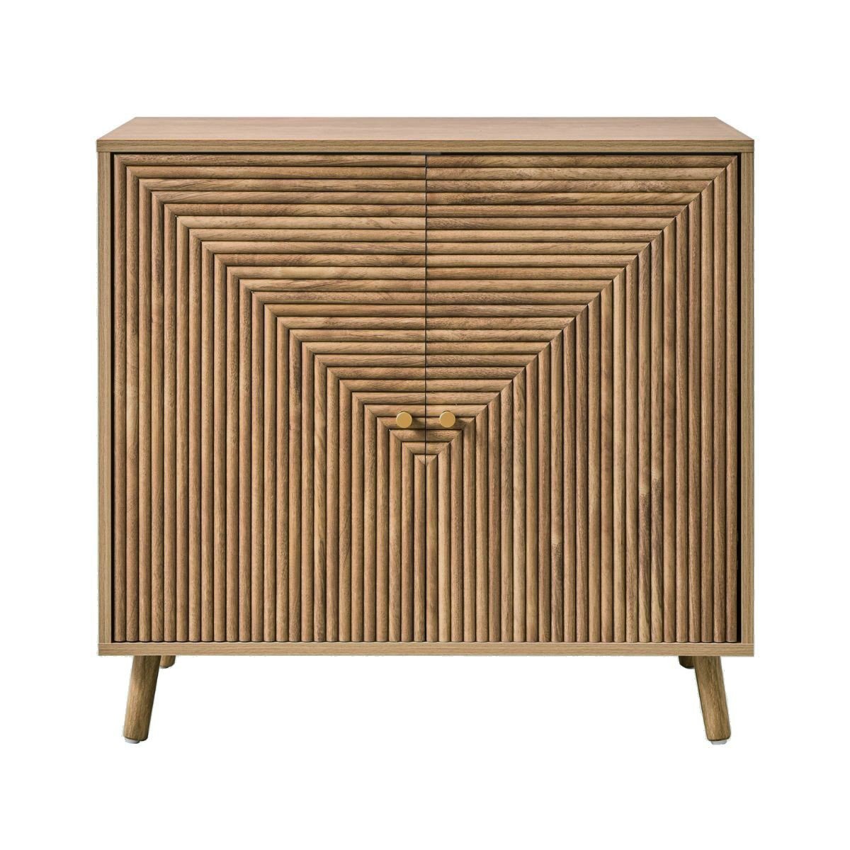 Calicosy - EDEN Dressoir 2 deuren - Licht hout - 75x80x39 cm