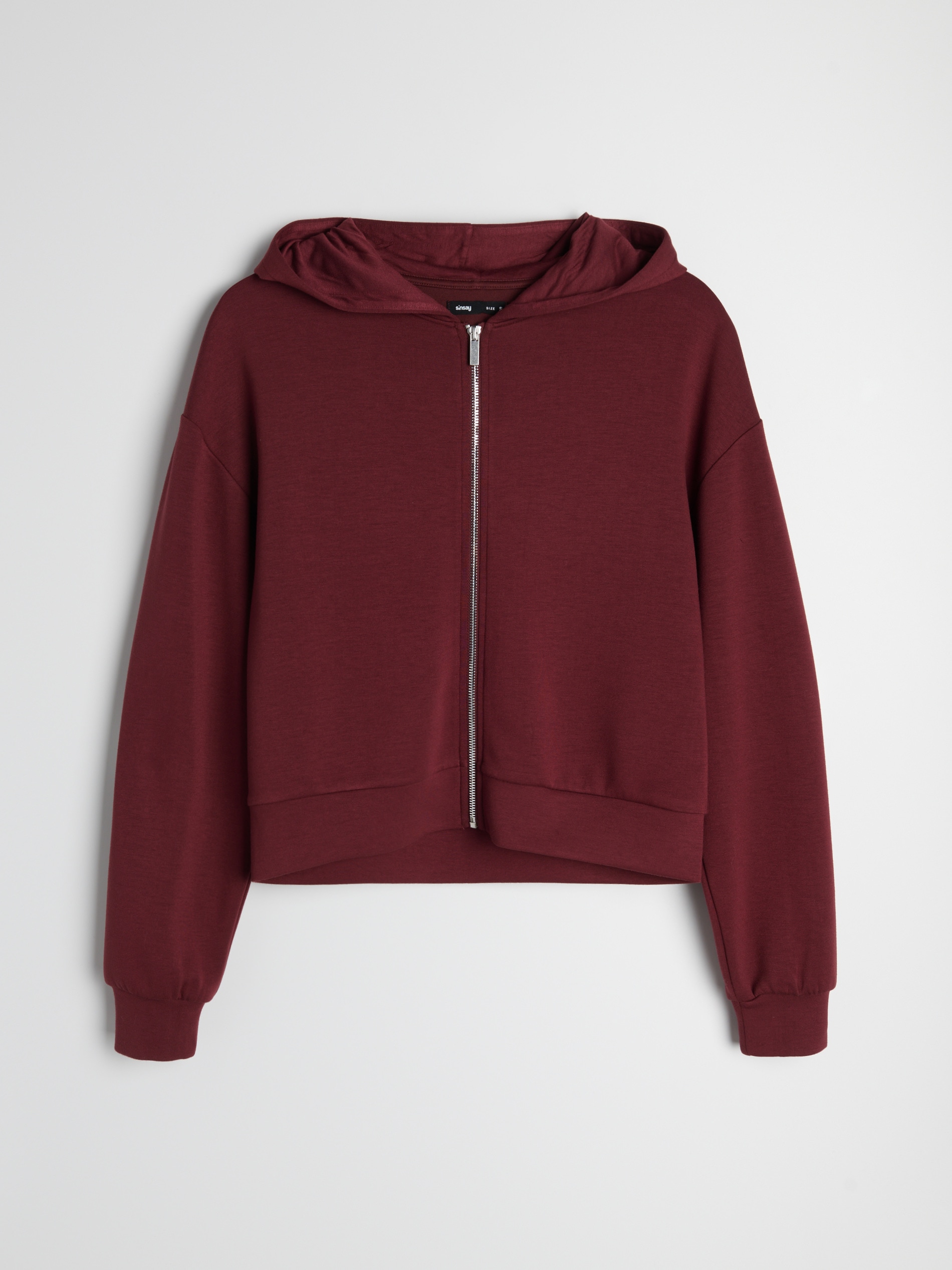 Rozpinana bluza z kapturem z domieszką wiskozy soft touch