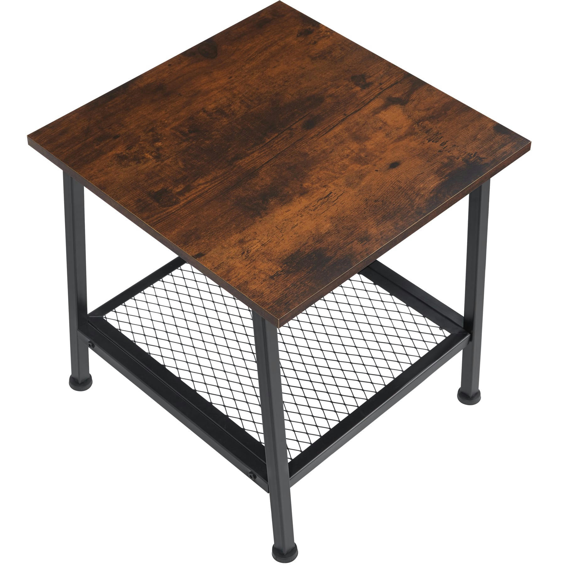 - Table d'appoint Style industriel Bois foncé industriel, rustique