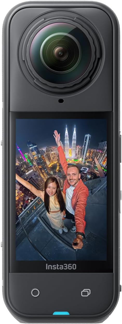 Insta360 X5 - Waterproof 8K 360° Action Camera  Leading Low Light  Invisible Selfie Stick Effect  Rugged and Replaceable Lens  3-Hour Battery  Built-in Wind Guard  Stabilization  Triple AI Chip Design