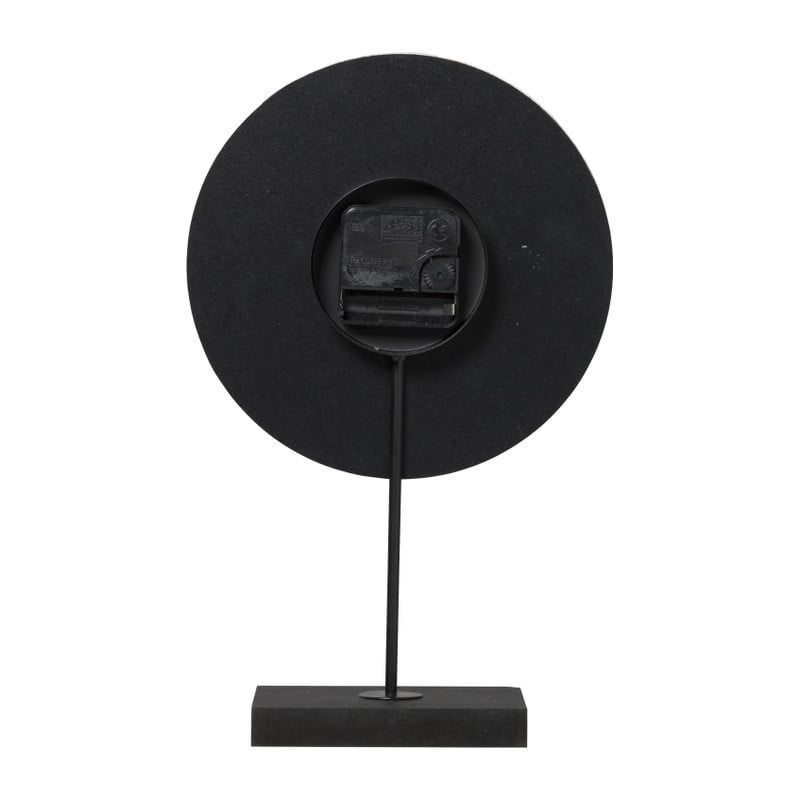 Tafelklok marmer - blauw - 20x7x30 cm