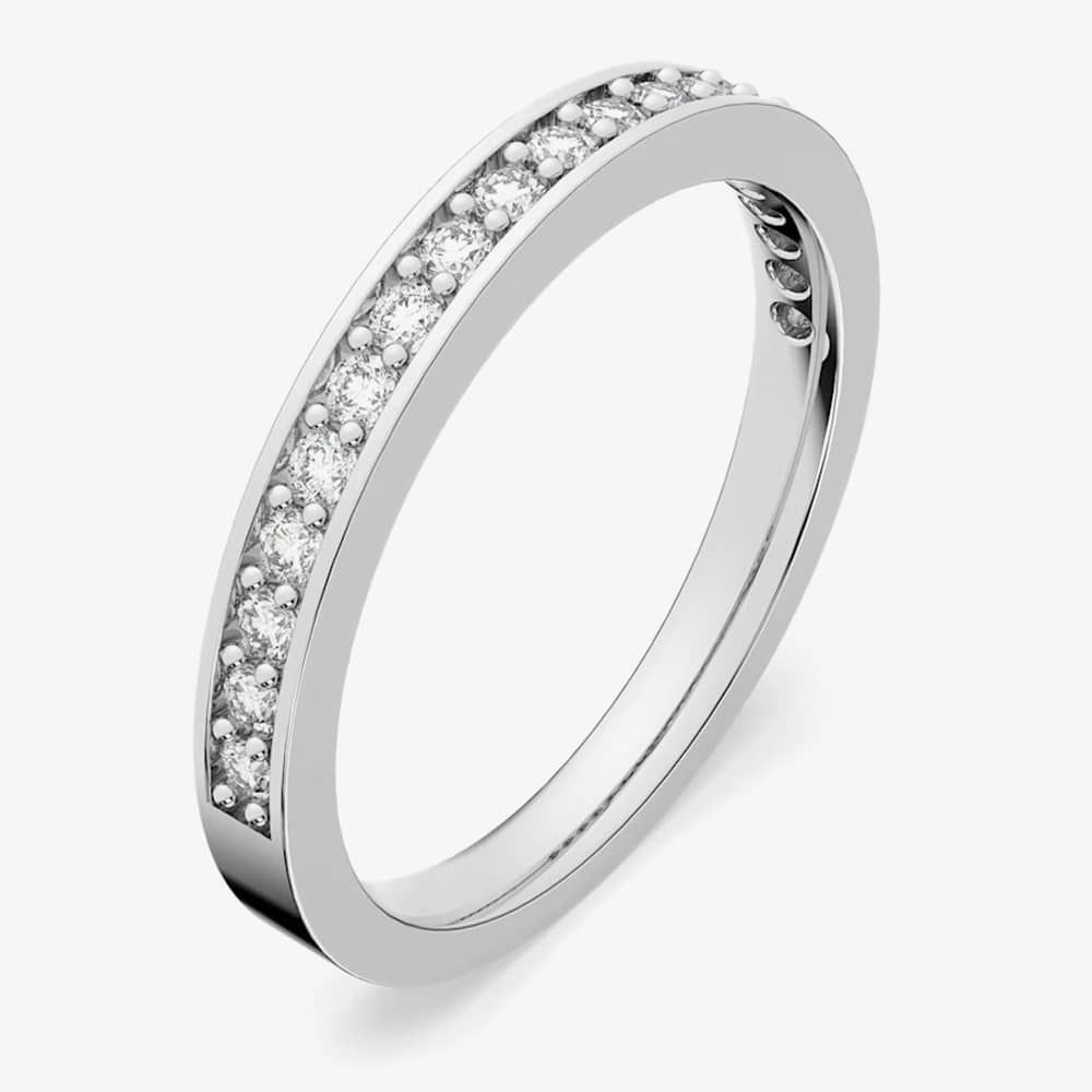 Swarovski Rare Clear Crystal Channel Half Eternity Ring 1121068