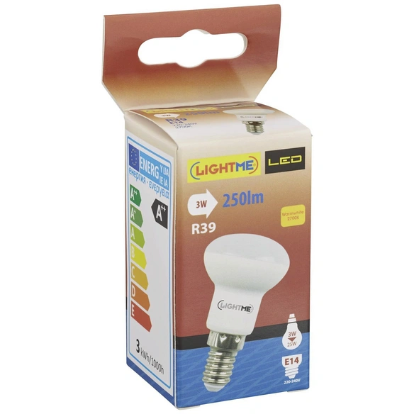 Leuchtmittel, 3 W, E14, 2700 K, warmweiß, 250 lm